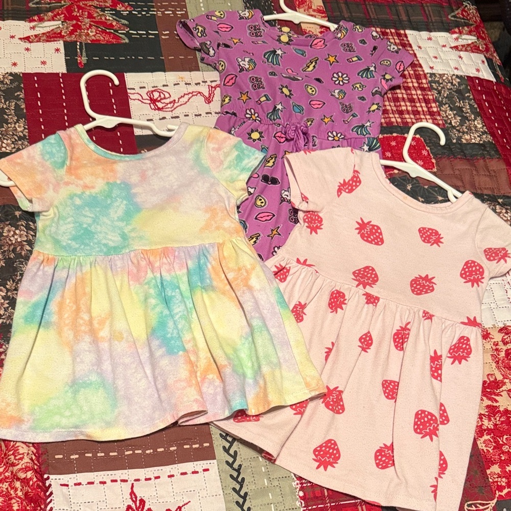 Cat&Jack & Colorful Kids Dress Set with bonus dress
